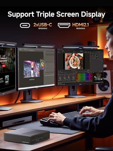 MINISFORUM MS-A2 Mini Workstation AMD Ryzen 9 9955HX(16C/32T, up to 5.4GHz) Barebone Mini PC, HDMI/2xUSB-C Triple Display Mini PC, 2x2.5G LAN Port|10G SFP+ Port, Support M.2 2280/22110/U.2 SSD - Image 6