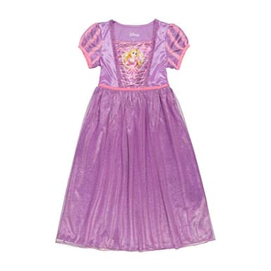 Disney Girls' Princess Fantasy Gown Nightgown, Rapunzel Shines 3, 2T - Image 1