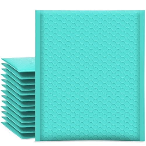 UCGOU Bubble Mailers 7.25x12 Inch Teal 25 Pack Usable Size 7.25x11 Padded Envelopes Small Business Opaque Packaging Self Seal Waterproof Boutique Bulk Shipping Bags for Jewelry Makeup Supplies #1 - Image 1