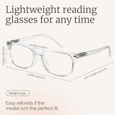 NOVIVON 6 Pack Reading Glasses +2.0 with 6 Cases – Blue Light Blocking Readers for Women & Men, Computer eye glasses, Cheaters - Image 7