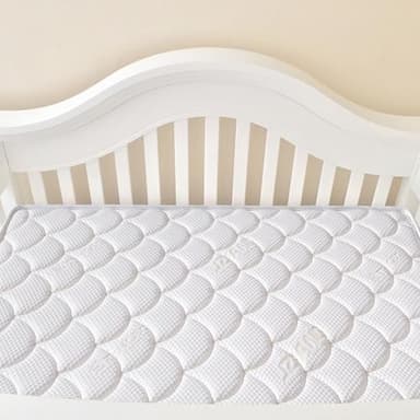 Tiankehan Dual-Sided Crib Mattress & Toddler Mattress – 52" x 27.6" x 5",100% Knitted Fabric, Moisture Absorbent & Breathable, Fits Standard Full-Size Cribs & Toddler Beds - Image 6