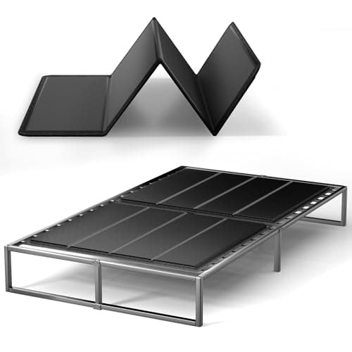 Yarfyk Bunkie Board 10MM, Folding Spring Box, Light and Thin, Breathable, Noise Minimizing, Moisture Resistant Bunkieboards,Bed Support Flat Noodles, Queen Size 60x80'' ﻿ - Image 1