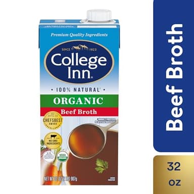 College Inn Organic Beef Broth, 32oz (12 Pack) | All Natural, USDA Organic, No MSG, Non GMO - Image 2