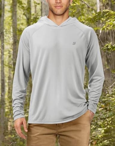 Roadbox UPF 50+ Fishing Shirts for Men Long Sleeve Sun Protection Lightweight Outdoor UV Hiking Shirts - Image 7