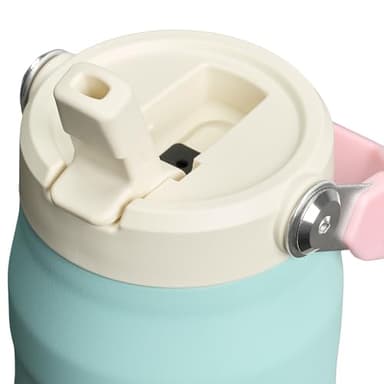 Stanley IceFlow Flip Straw 2.0 Water Bottle 24 oz | Built-In Straw for Travel and Sports | Lightweight and Leak Resistant | Insulated Stainless Steel | BPA-Free | Poolside - Image 2