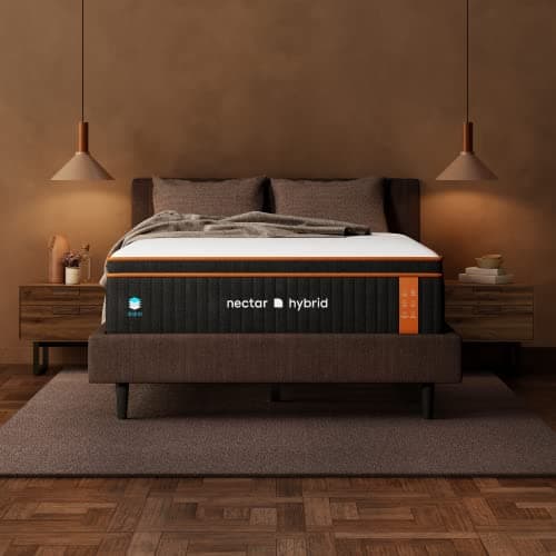 Nectar Premier Copper Hybrid Cal King Mattress 14 Inch - Medium Firm Memory Foam - Steel Springs - Dual Action Cooling Technology - 365-Night Trial - Forever Warranty, White - Image 1