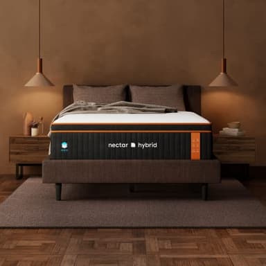 Nectar Premier Copper Hybrid Cal King Mattress 14 Inch - Medium Firm Memory Foam - Steel Springs - Dual Action Cooling Technology - 365-Night Trial - Forever Warranty, White - Image 1