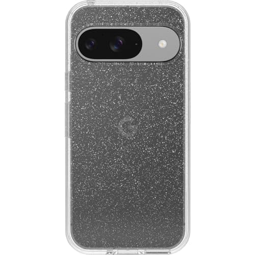 OtterBox Google Pixel 9 & 9 Pro Symmetry Series Clear Case - Stardust (Clear/Glitter), Ultra-Sleek, Wireless Charging Compatible, Raised Edges Protect Camera & Screen - Image 1
