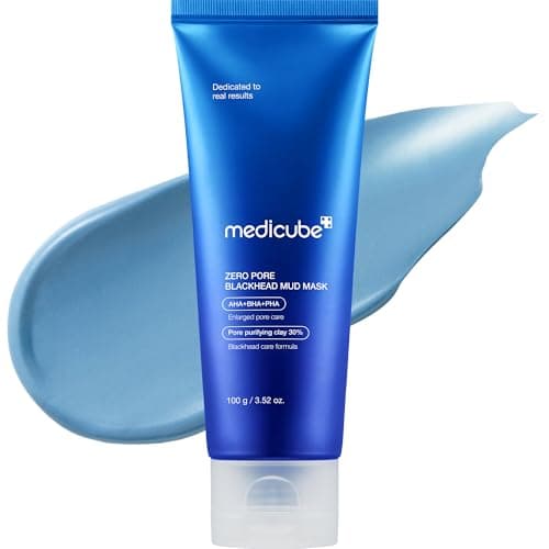 Medicube Zero Pore Blackhead Mud Facial Mask - Skin Cooling & Pore Tightening - 3 Minute Quick Dry Formula with AHA, BHA, PHA, and Pore-Purifying Clay - Korean Mud Mask 3.52 oz - Image 1
