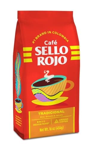 Sello Rojo Tradicional Medium Roast Ground Coffee, 16 oz - Image 1