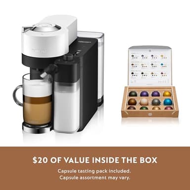 Nespresso Vertuo Lattissima Coffee & Espresso Maker by De'Longhi, Matte White and Glossy - Image 10