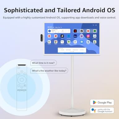 ApoloSign 32-Inch Smart Portable TV, 1080p Portable Touch Screen Monitor, 8G+128GB Storage, Android OS(Support Google Play Store), Built-in Battery(4-6H), Full Swivel Rotation, Voice Remote Control - Image 3