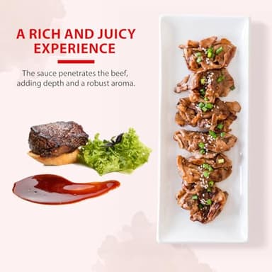 Soeos Teriyaki Marinade and Sauce, 16.9 Fl Oz (500 ml), Sweet and Savory Flavor, Perfect for Stir-Fry, Barbecue, Marinating, Versatile Sauce for Meat, Salmon, Noodle and Vegetable, Easy to Pour Out - Image 7