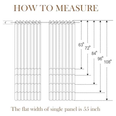 L.Z.E Privacy Curtains 96 Inches Long 2 Panels Set,Teal Light Filtering Curtains for Living Room Bedroom Doorway Divider, Non-See-Through Semi Sheer Window Panels Grommet Top (55" W x 96" L) - Image 6