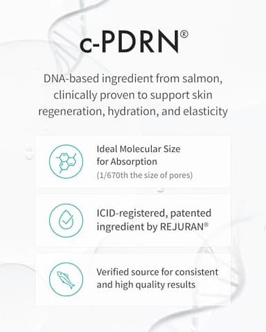 REJURAN® Turnover Ampoule, c-PDRN® – Original Salmon DNA PDRN Face Serum for Rejuvenation, Firming, Hydration & Youthful Glow, Refines Skin Texture. Korean Skincare (1.01 fl oz) - Image 5