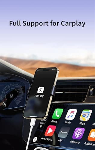 [6.6ft 2-Pack] iPhone17 CarPlay USB-C Cable, MFi Certified Woven Car Charger USB A to Type C Charge Cord Fast Charging for Apple iPhone Air/iPhone 17 Pro Max/16 Pro/16e/15 Plus, iPad 10 (White) - Image 4