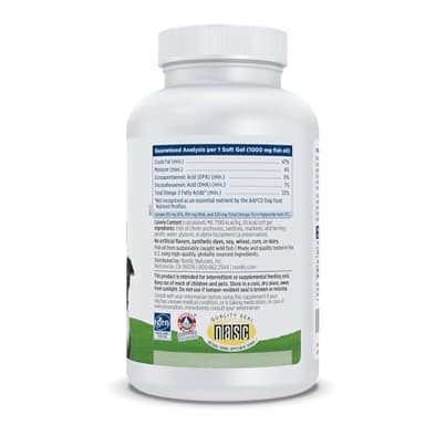 Nordic Naturals Omega-3 Pet, Unflavored - 120 Soft Gels - 330 mg Omega-3 Per Soft Gel - Fish Oil for Dogs with EPA & DHA - Promotes Heart, Skin, Coat, & Immune Health - Image 2
