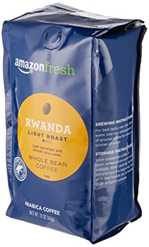 Amazon Fresh Direct Trade Rwanda Whole Bean Coffee, Light Roast, 12 Ounce (Pack of 3) - Image 2