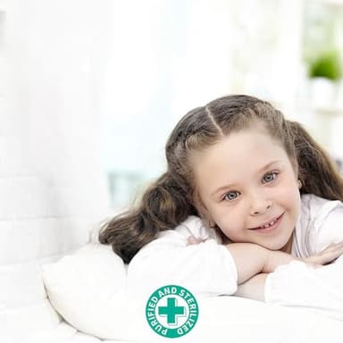 APSMILE Luxury 100% Organic Cotton Down Feather Fibers Comforter California King Fluffy Comforter, High Fill-Power Medium Warmth All Season Duvet Insert (104x96, Ivory White) - Image 7