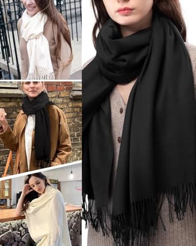 FURTALK Pashmina Shawls and Wraps for Evening Dress Women's Scarf Wedding Bride Bridesmaid Gifts Winter Scarves - Image 3