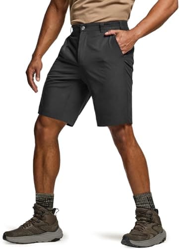CQR Men's Quick Dry Stretch Hiking Cargo Shorts, Lightweight Water Resistant Tactical Casual, Golf & Outdoor with Pockets, Routine Black, 36W x 10L - Image 9