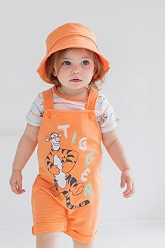 Disney Winnie the Pooh Tigger Baby Boys 3 Piece Set: Overalls T-Shirt Hat3-6 Months - Image 2