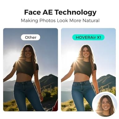 HOVERAir X1 Drone with Camera, Self-Flying Camera Drone with Follow Me Mode, Foldable Mini Drone with HDR Video Capture, Palm Takeoff, Intelligent Flight Paths, Hands-Free Control White (Combo Plus) - Image 7