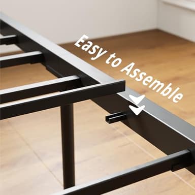 LIKIMIO California King Bed Frame with 4 Storage Drawers, Platform Bed with Charged Headboard, Sturdy and Stable, No Noise, No Box Spring Needed, Easy to Install, Vintage Brown and Gray - Image 6