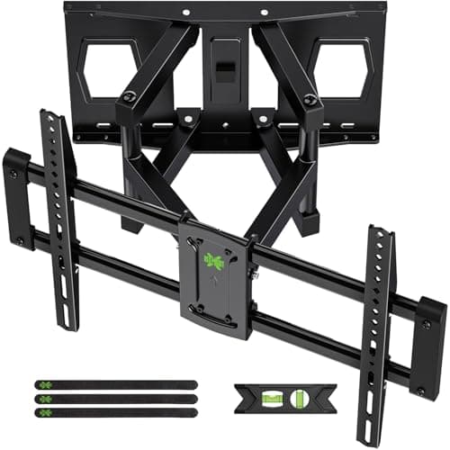 Full Motion Mount, USX MOUNT UL Listed TV Wall Mount for Most 42-84 inch TVs, Holds up to 120lbs, Max VESA 600x400mm, Swivel TV Bracket with Dual Articulating Arms Tilt Rotation Fits 16" Wood Stud - Image 1