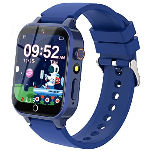 Cosjoype Upgrade Kids Smart Watch for Kids with 26 Puzzle Games HD Camera Video MP3 Player Habit Tracking Pedometer Flashlight 12/24hr Kid Watches Gift for 4-12 Year Old Boys Toys for Kid - Image 1