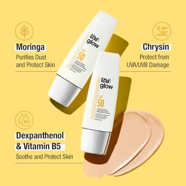 GANGNAM GLOW Day Shield Perfect Sunscreen SPF 50 - Effortless Tinted Sunscreen with Zinc Oxide, Sheer Moisturizer for face, Quick Absorption, Broad Spectrum, All Skin Types, Korean Skincare, 1.69 floz - Image 7