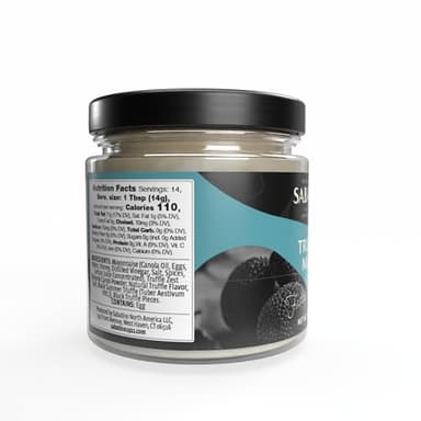 Sabatino Truffle Mayo – Gourmet Black Truffle Infused Mayonnaise | Rich & Creamy Spread for Sandwiches, Burgers, Dipping, & More | All-Natural Ingredients | 7.06oz Jar - Image 2