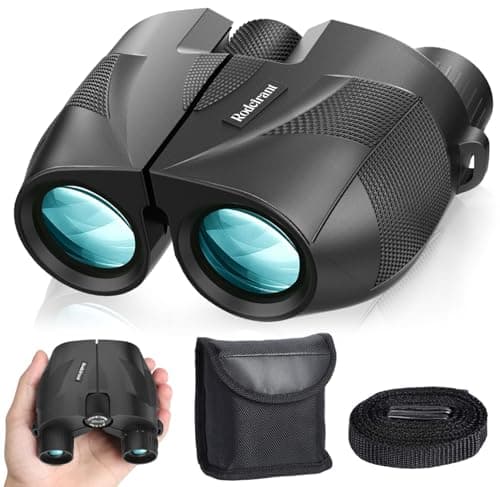 20x25 Compact Binoculars for Adults and Kids,High Powered Large Eyepiece Waterproof Binoculars for Hunters,Easy Focus Bird Watching for Outdoor Hiking Travel, Black - Image 1