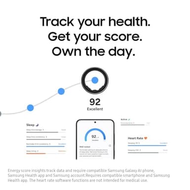 SAMSUNG Galaxy Ring, AI Smart Ring, Size First w/Sizing Kit, No App Subscription, Fitness Monitor, Sleep Tracker, Up to 7-Day Battery, Size 10, Titanium Silver + $100 Amazon Gift Card - Image 6