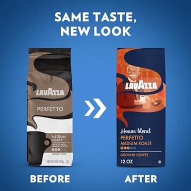 Lavazza House Blend Perfetto Ground Coffee 12oz Bag, Medium Roast, Full-bodied, Intensity 3/5, 100% Arabica, Ideal for Drip Brewers, (Pack of 1) - Package May Vary - Image 4