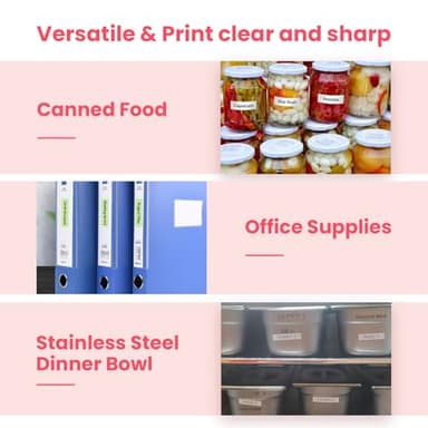 Mini Label Printer - Portable Bluetooth Label Maker Machine with Tape, HP4 Sticker Maker for Kitchen Storage, Home Organization - Image 6