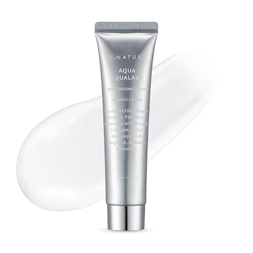S. Nature AQUA SQUALANE MOISTURIZING CREAM | Face Moisturizer for Dry and Sensitive Skin, Vegetable Squalane 150,00ppm, Long-lasting Hydration, Pore Care Cream, Korean Skin Care (2.02 Fl Oz, 60ml) - Image 1