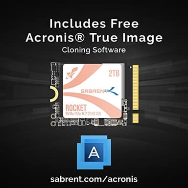 SABRENT Rocket Q4 2230 NVMe SSD 2TB – PCIe Gen4 M.2 Internal SSD for Steam Deck, ROG Ally, Surface Pro, Mini PCs – DRAM-Less QLC, Up to 5GB/s, Single-Sided, Compact Form Factor [SB-213Q-2TB] - Image 3