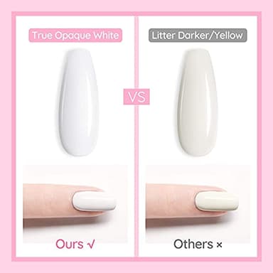 Vishine Gelpolish Professional UV LED Soak Off Varnish Color Gel Nail Polish Manicure Salon Pure White (1433) - Image 7