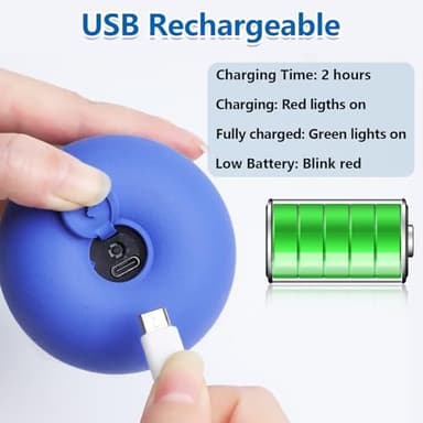 Saolife Interactive Dog Toys with Motion Activated, Squeaky Dog Toy Active Rolling Ball for Puppy and Medium Dogs, USB Rechargeable, Wicked Ball - Image 7