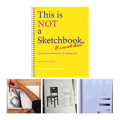 This is Not A Sketchbook, It's an Art Class Spiral-Bound Interactive Workbook Coloring Book for The Aspiring Artist,Art Sketchbook - Image 2