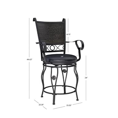 Powell Harris Stool, Matte black and Grey - Image 3