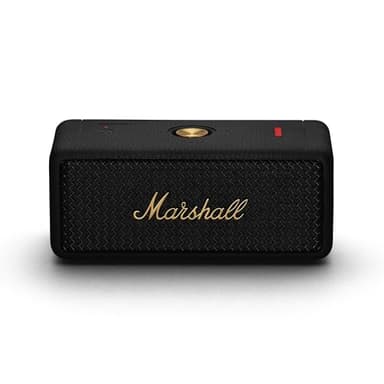 Marshall Emberton II Portable Bluetooth Speaker, Black & Brass - Image 1