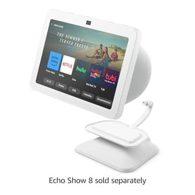 Echo Show 8 (3rd Gen) Adjustable Stand with USB-C Charging Port | Glacier White - Image 6