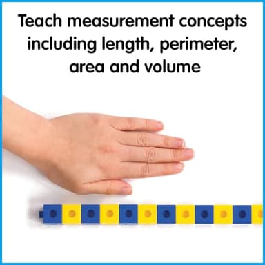edxeducation Linking Cubes | Set of 100 | Counting Cubes | Color Sorting Toys | Math Manipulatives for Preschoolers, Pre K - Image 8