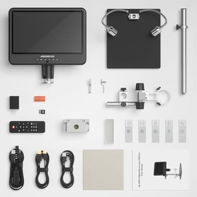 Andonstar 4K 30FPS Digital Microscope with 10.1" Screen, 3840P UHD Video Audio, Pro Boom Arm Stand for Soldering, Electronics Repair, Coin, AD208S-Pro HDMI Electronic Microscope for Adults, 64GB - Image 9