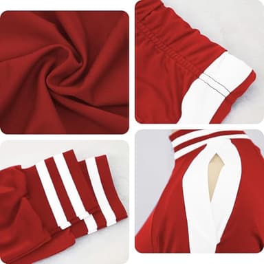 TOPONSKY Ladies Sweat Suits Suit Outfit Womens Warm Up 2 Piece Sweater Lounge Sets Red L - Image 6