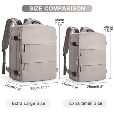 Large Travel Backpack - Carry On Flight Approved Mochila De Viaje - 18x14x8 Inches - Personal Item Travel Bag for Men & Women - Image 3