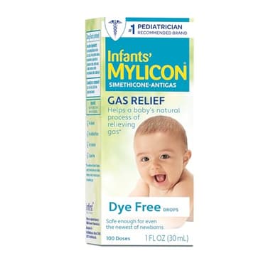 MYLICON Infants Gas Relief Drops for Infants and Babies, Dye Free Formula, 1 Fluid Ounce - Image 1