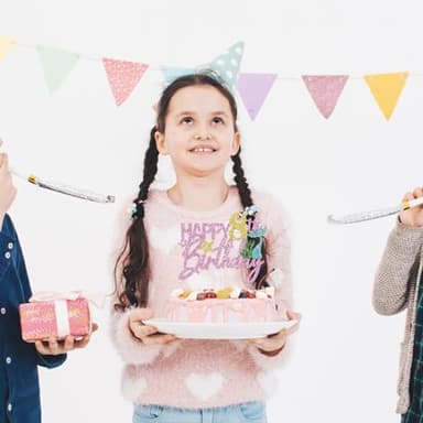 Mermaid Happy 8th Birthday Cake Topper, Pink Glitter Mermaid Eight Cake Decoration Ocean Theme for Girl 8 Years Old Birthday Party Cake Decor - Image 5